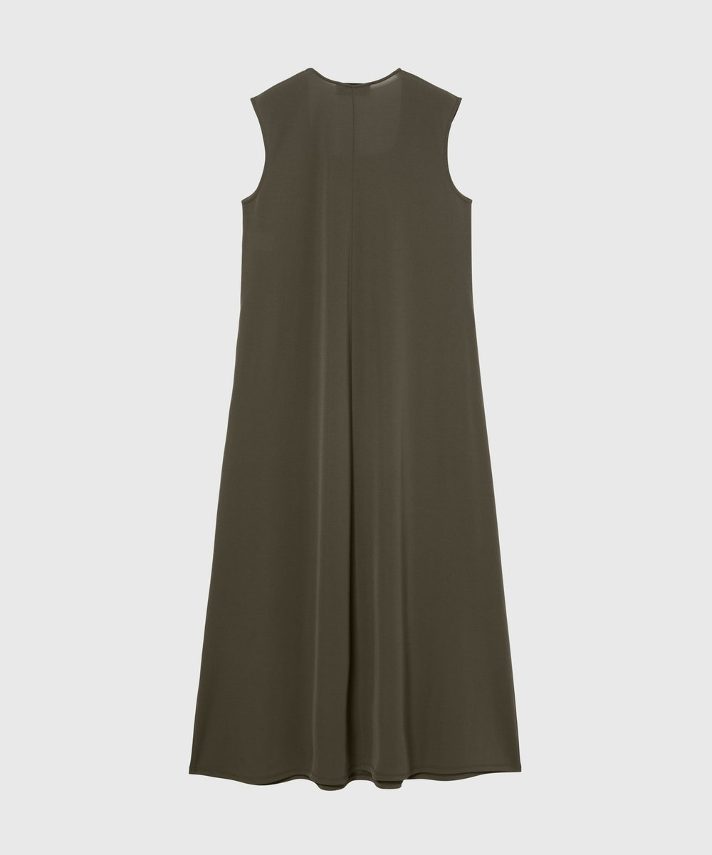 DÉPAREILLÉ TRIACETATE JERSEY DRESS / トリアセテートジャージードレス グレイッシュベージュ