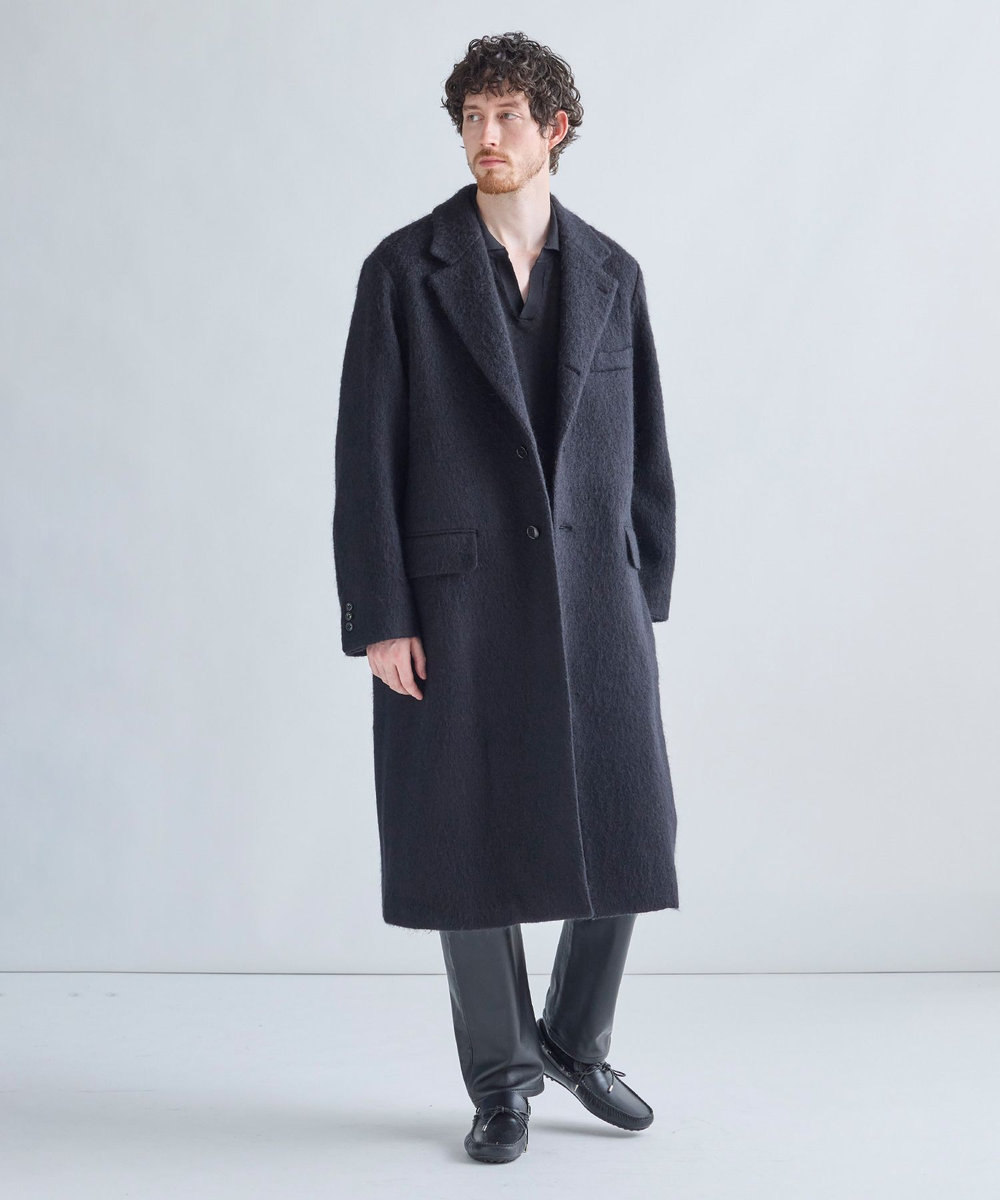 MEN'S BIGI 【BASED ON MEN'S BIGI HERITAGE】シングルチェスターコート ブラック
