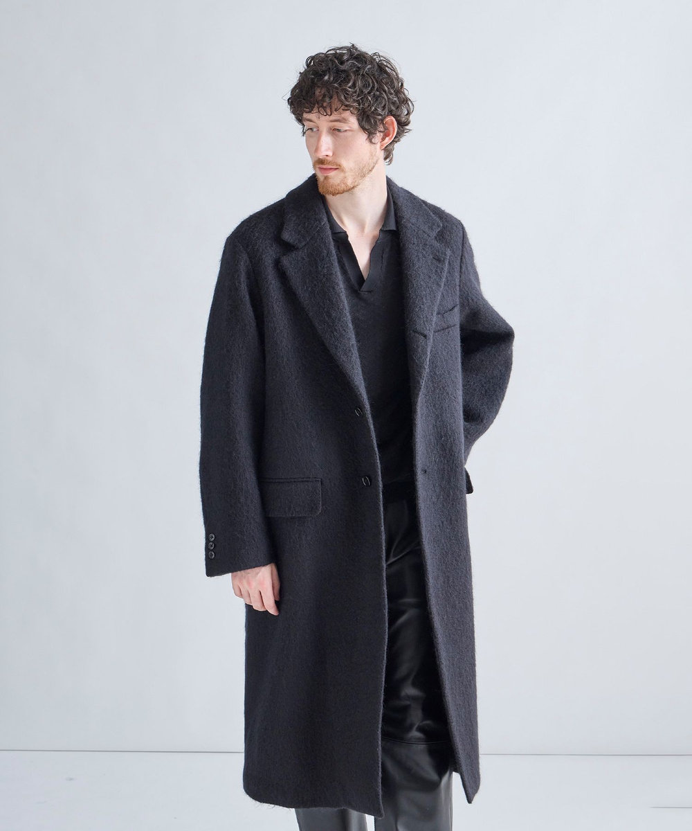 MEN'S BIGI 【BASED ON MEN'S BIGI HERITAGE】シングルチェスターコート ブラック