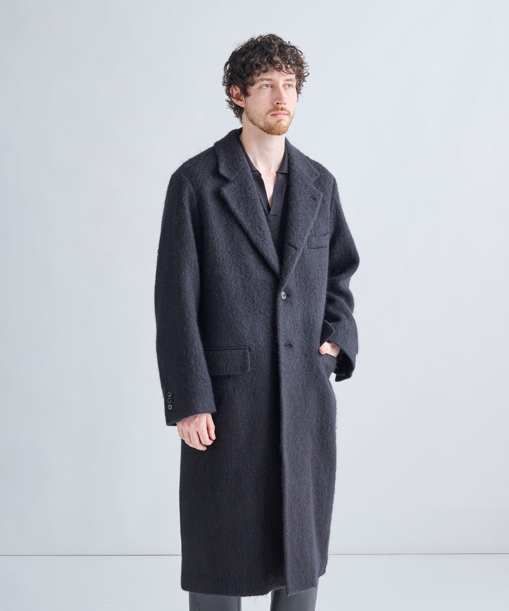 MEN'S BIGI 【BASED ON MEN'S BIGI HERITAGE】シングルチェスターコート ブラック