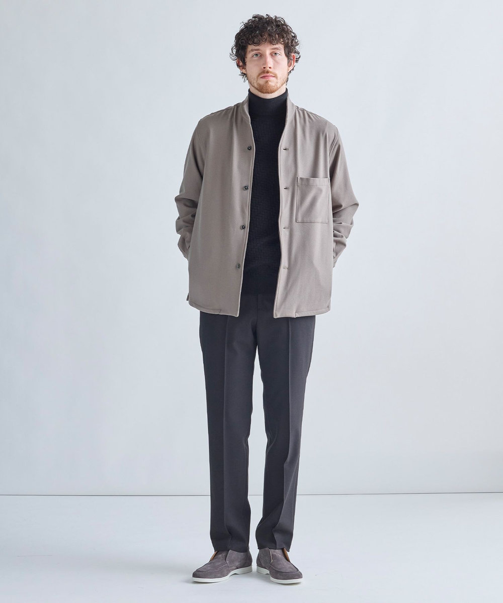 MEN'S BIGI PRES WARMアムンゼンストレッチイージーパンツ［発熱/保温/ストレッチ］ ブラック