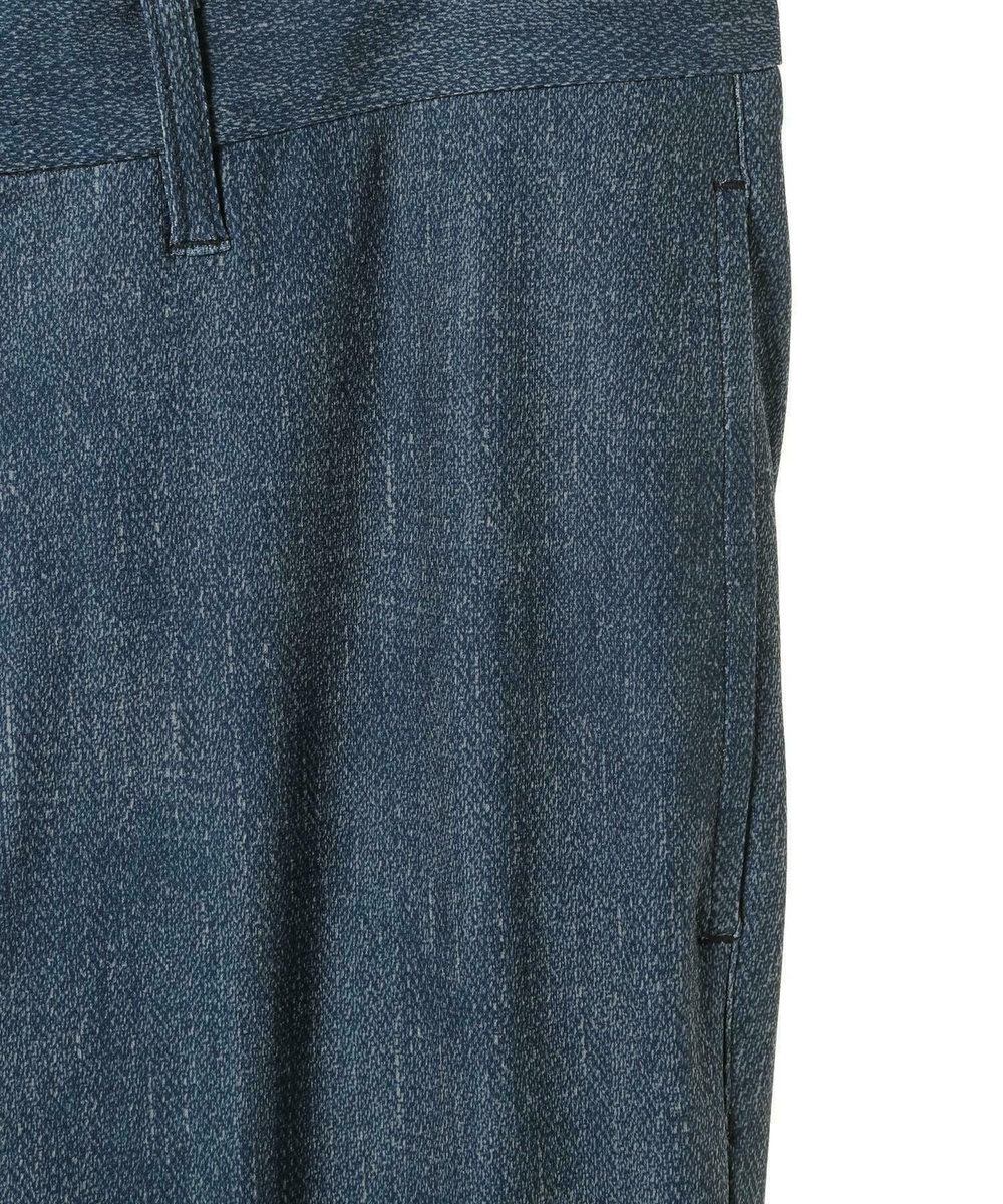 MEN'S BIGI 【COLE HAAN/コール ハーン】別注 トリコットメッシュデニムプリント ストレッチパンツ＜吸水速乾/EASY CARE＞ ブルー