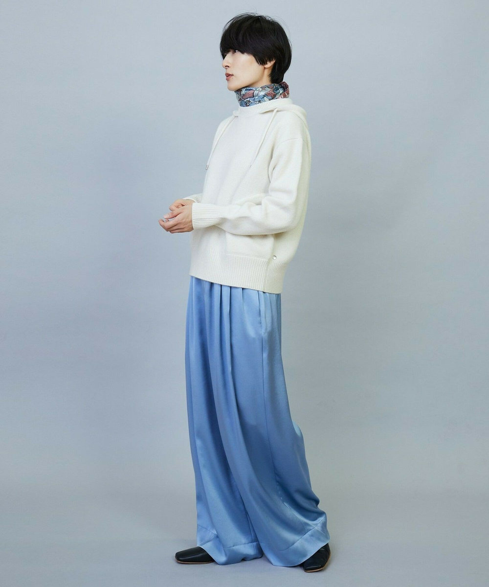 MOGA ANNUAL×MOGA　ウールカシミヤニットパーカー オフホワイト