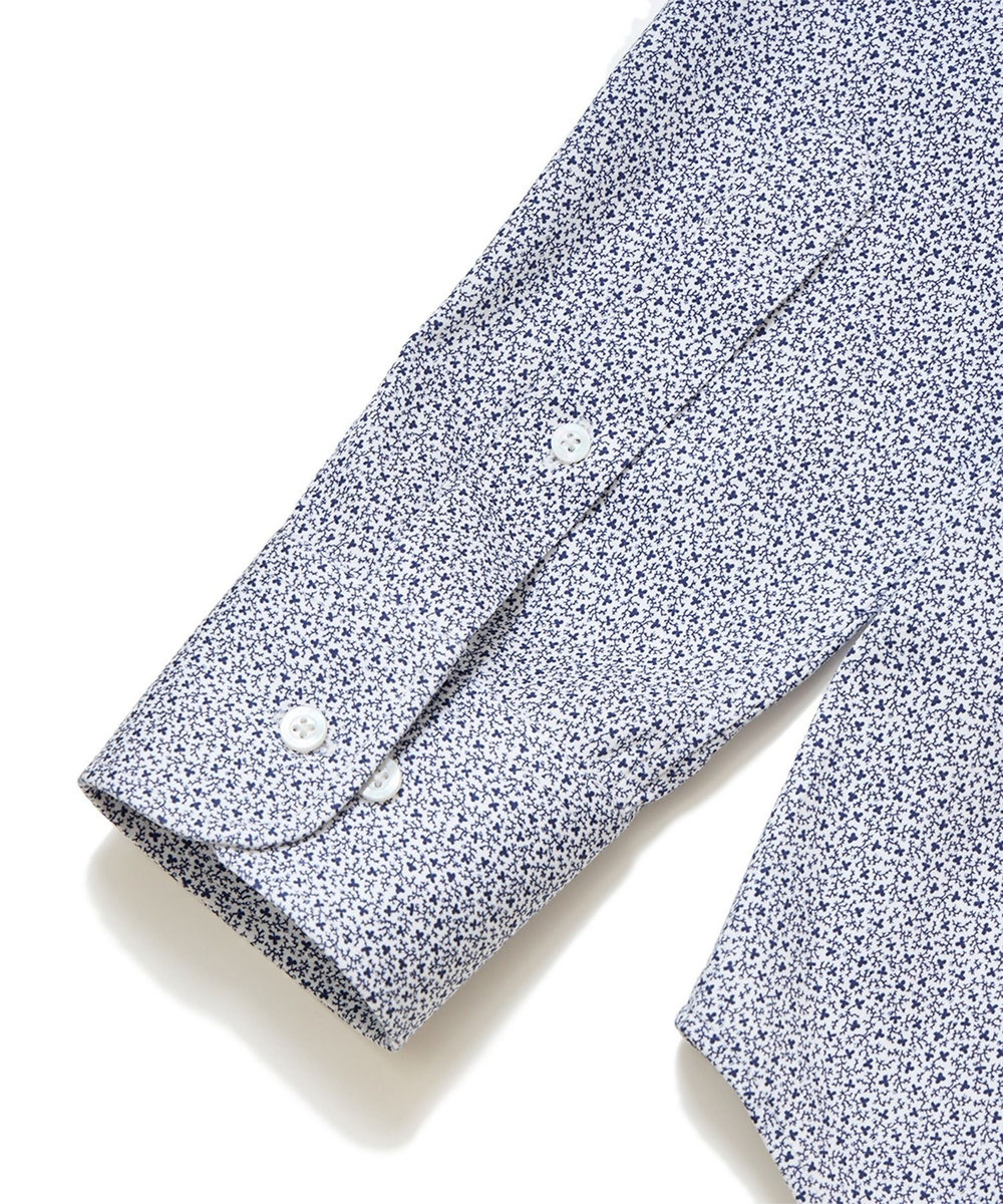 MEN'S BIGI 【ACTIVE TAILOR】プリントジャージドレスシャツ ホワイト