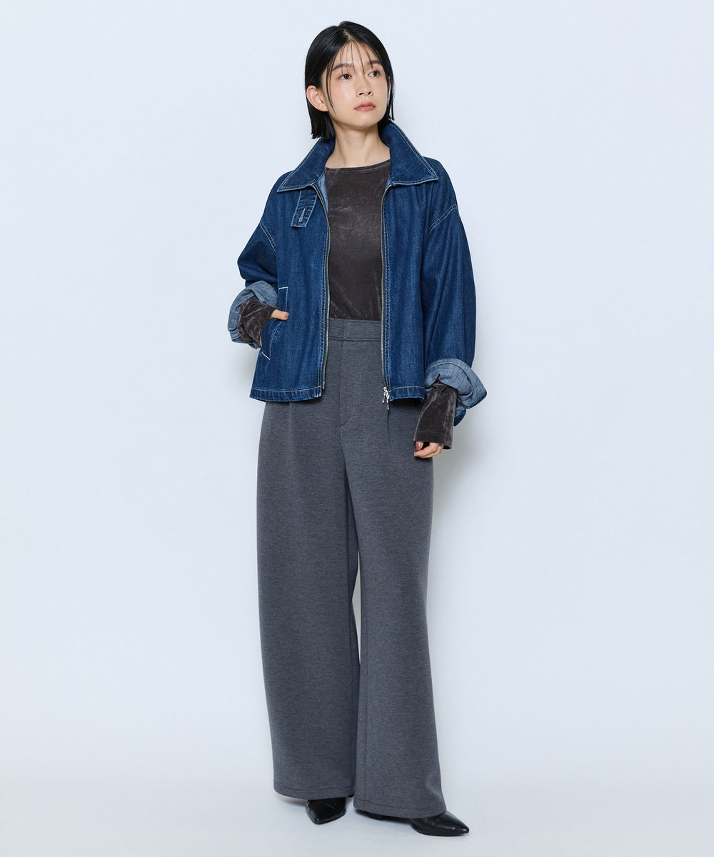 feerique feerique ダンボールパンツ トップグレー