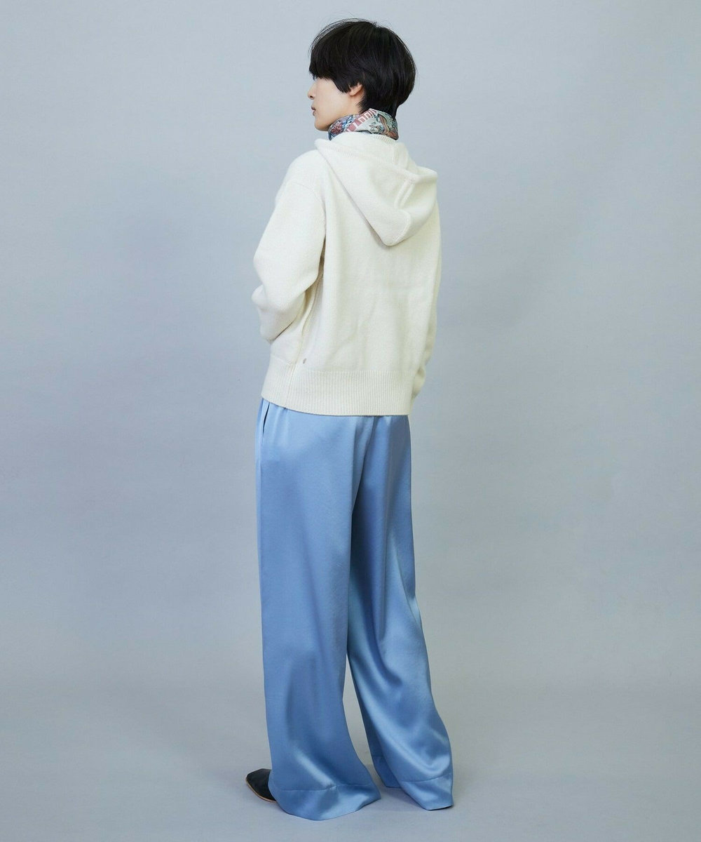 MOGA ANNUAL×MOGA　ウールカシミヤニットパーカー オフホワイト