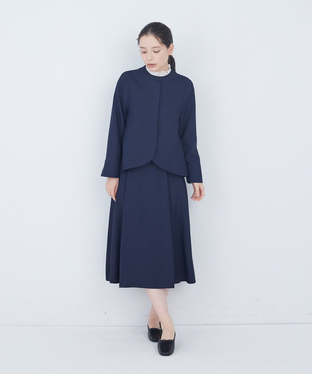 ADIEU TRISTESSE リーフカットジャケット ネイビー