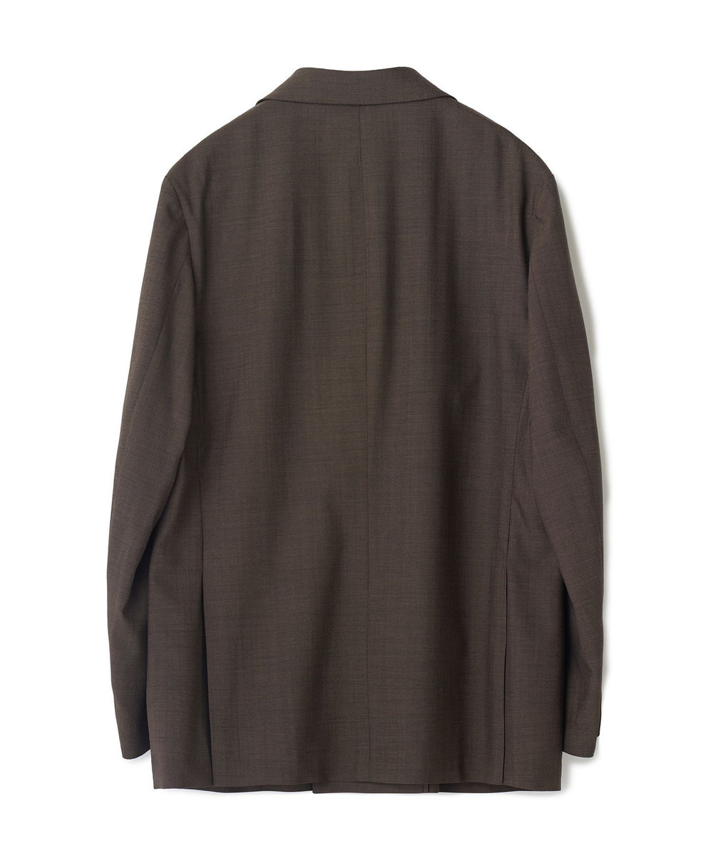 MEN'S BIGI 【MARLANE/マルラーネ】ウールシャンブレー リラックスフィットジャケット ブラウン