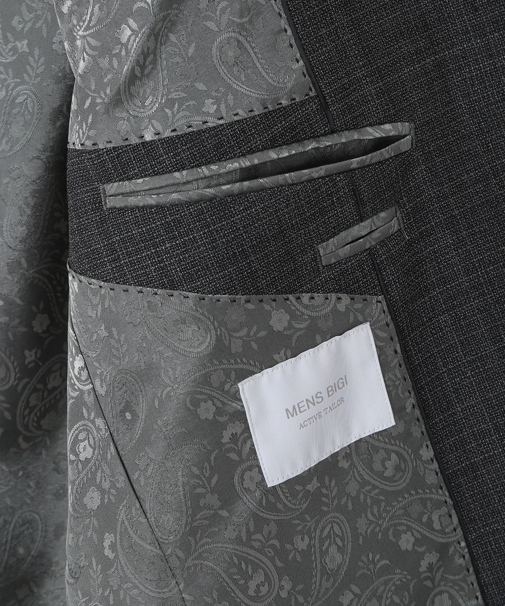 MEN'S BIGI 【ACTIVE TAILOR】ミックスヤーンテーラードジャケット グレー