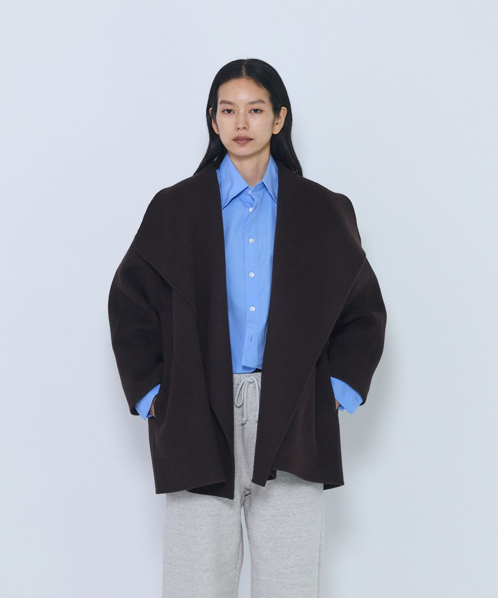1er Arrondissement ショールコート ブラウン