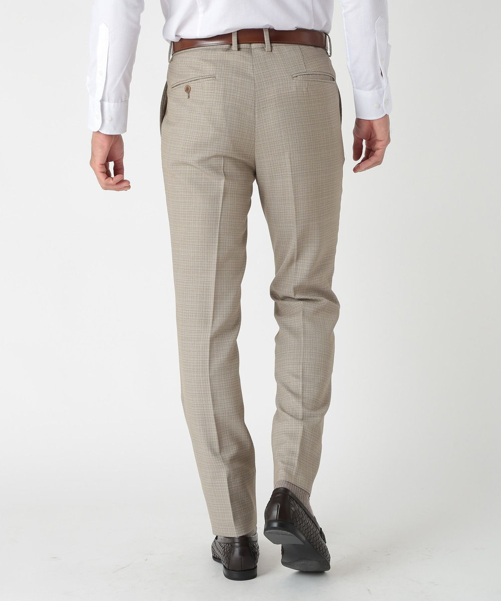 MEN'S BIGI ミックスヤーン/ホップサックスラックス ベージュ