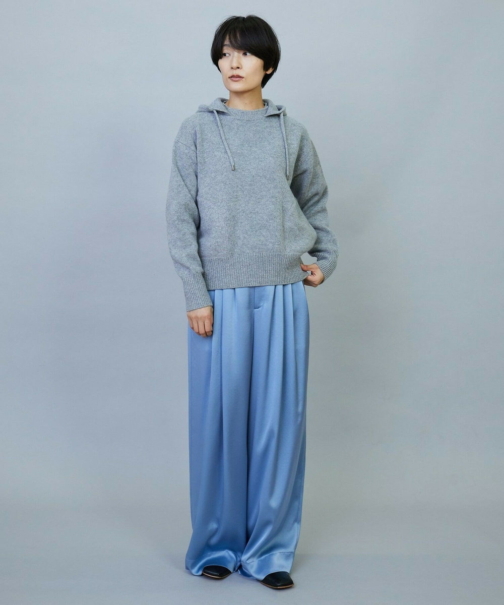 MOGA ANNUAL×MOGA　ウールカシミヤニットパーカー グレー