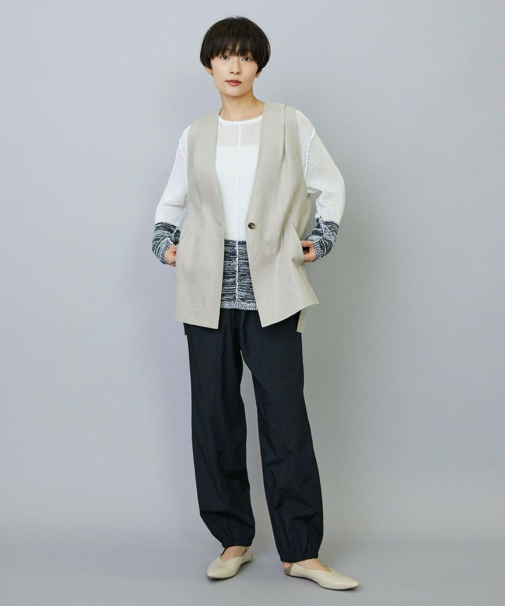 MOGA リネンオックスジレ ベージュ