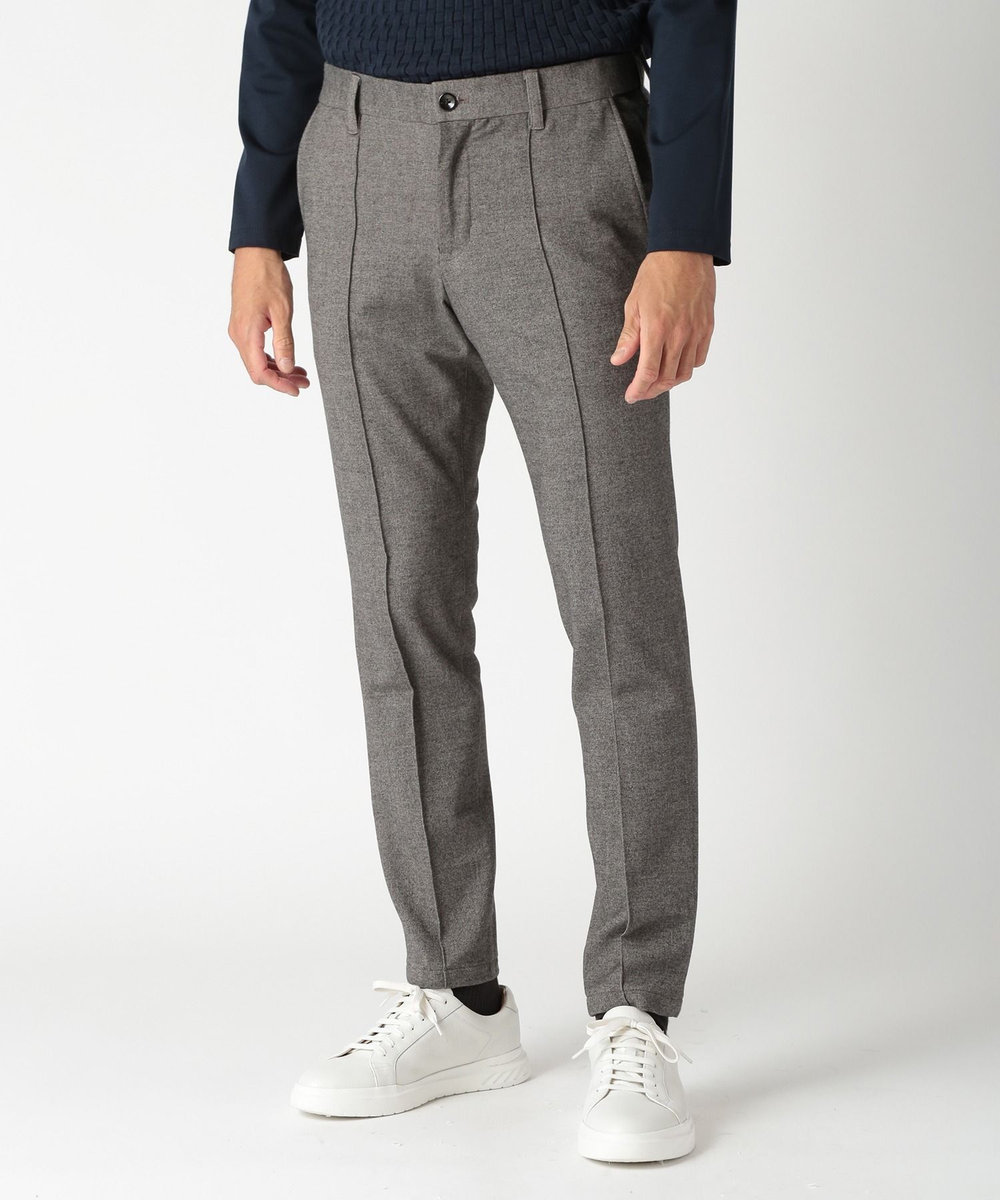 MEN'S BIGI TR起毛ピンドットストレッチパンツ グレー