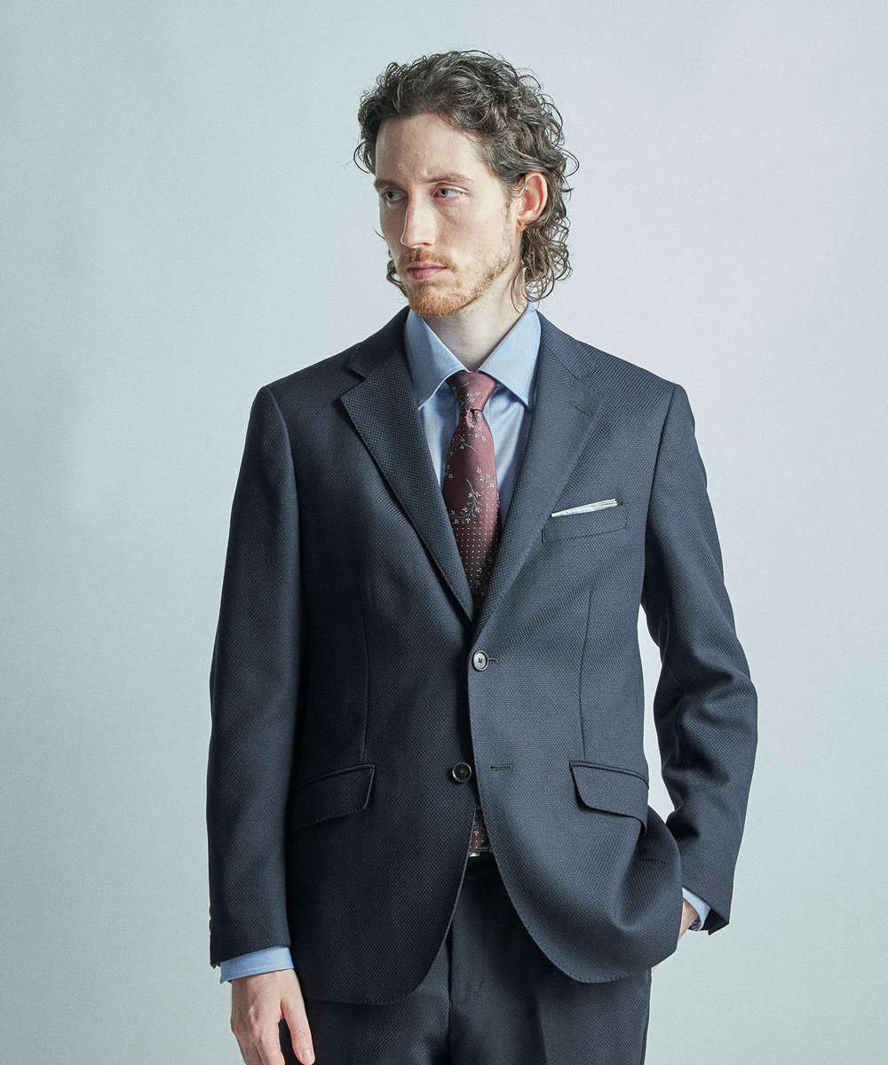 MEN'S BIGI 【TIE YOUR TIE/タイユアタイ】フィレンツェフローラル柄ネクタイ ボルドー