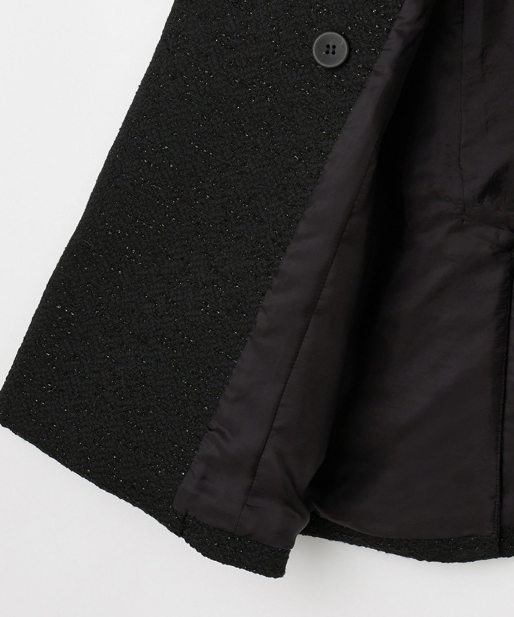 DÉPAREILLÉ TWEED DOUBLE JACKET / ツィードダブルジャケット ブラック