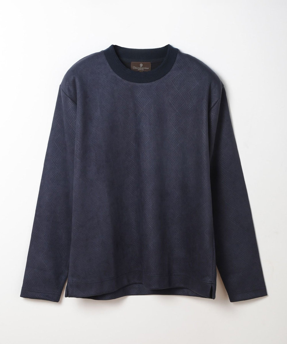 MEN'S BIGI テックスエードロングスリーブカットソー ネイビー