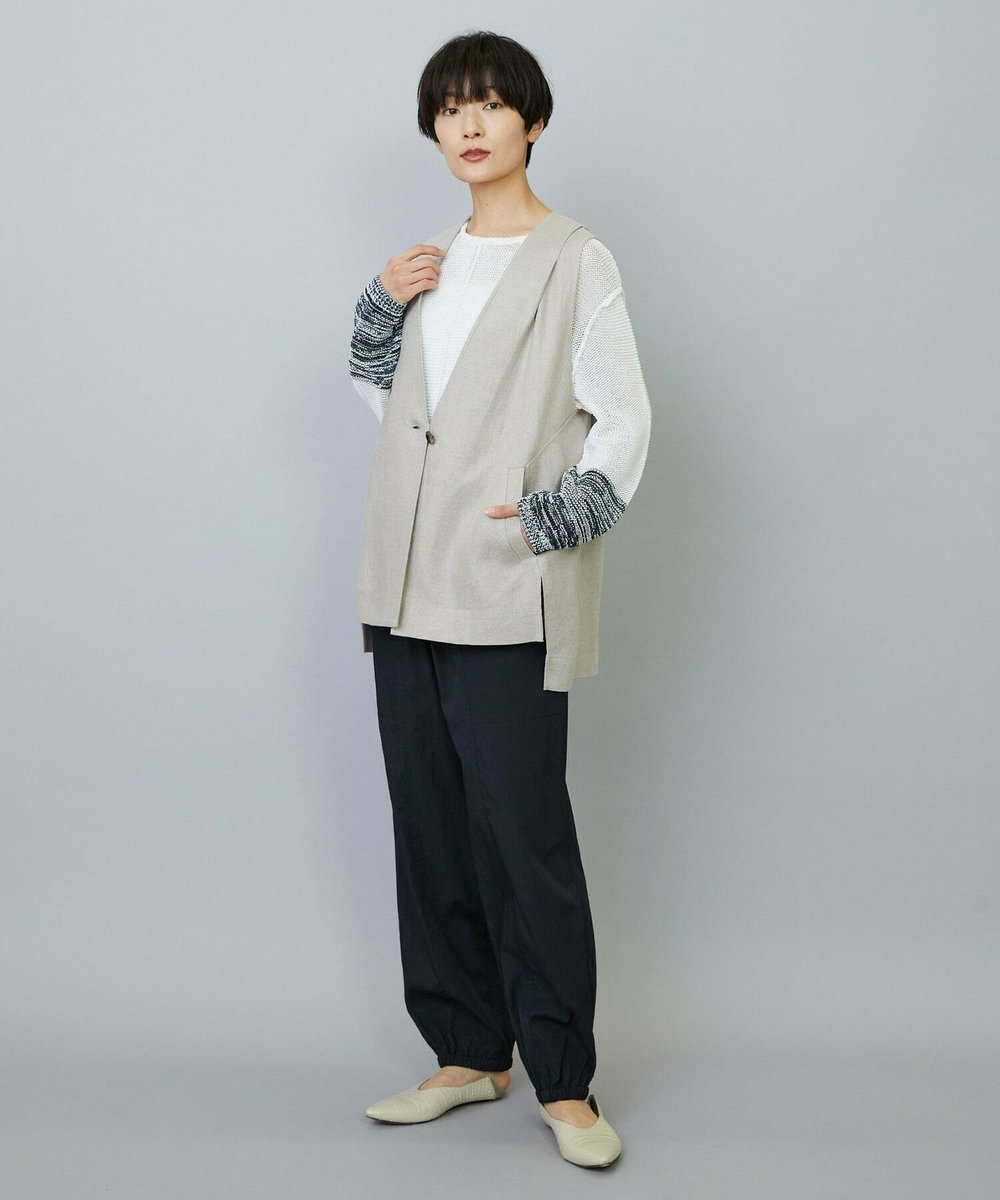 MOGA リネンオックスジレ ベージュ