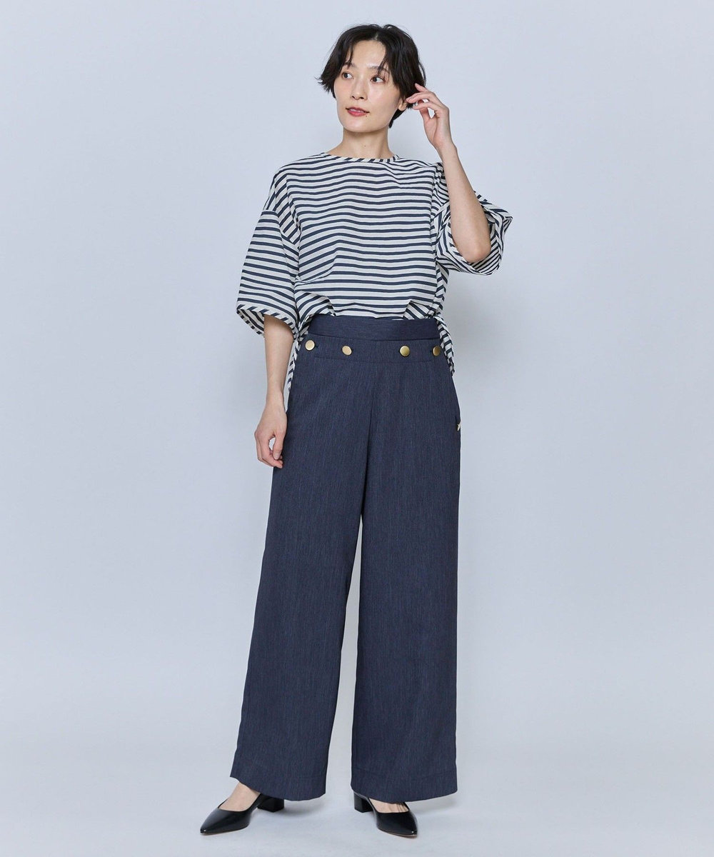 feerique feerique テクニカルデニムパンツ ネイビー
