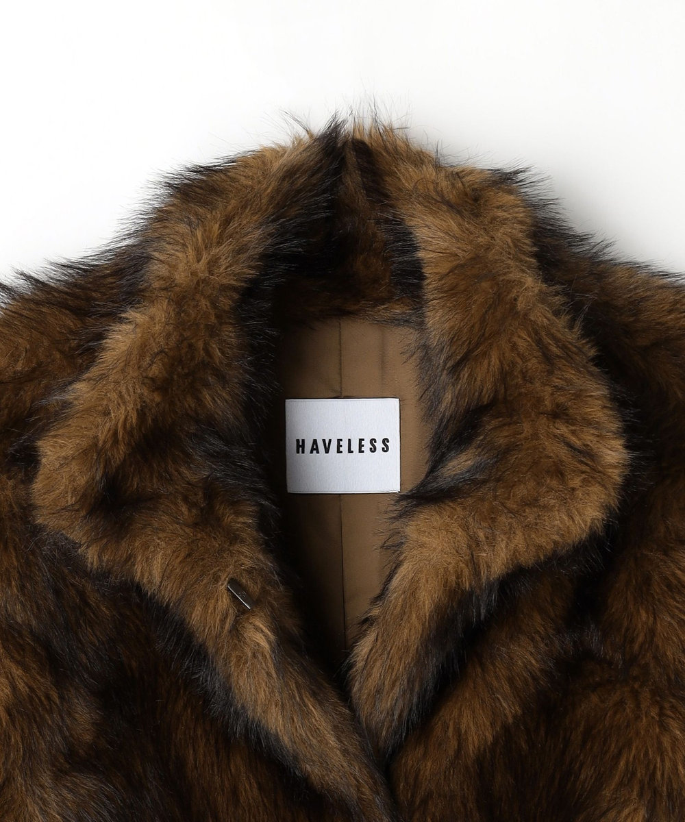1er Arrondissement ＜HAVELESS/ハブレス＞フェイクファージャケット ブラウン