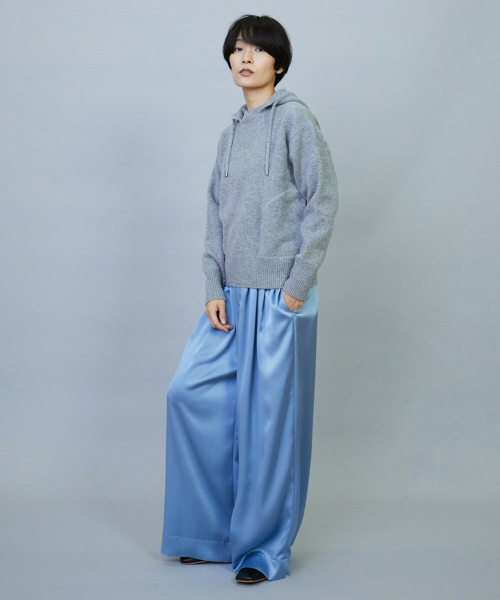 MOGA ANNUAL×MOGA　ウールカシミヤニットパーカー グレー