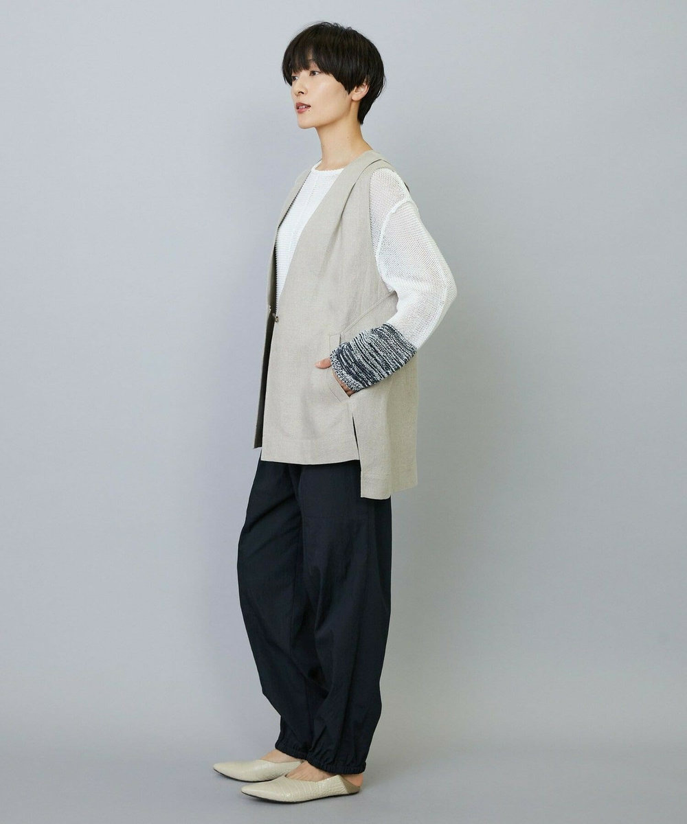 MOGA リネンオックスジレ ベージュ
