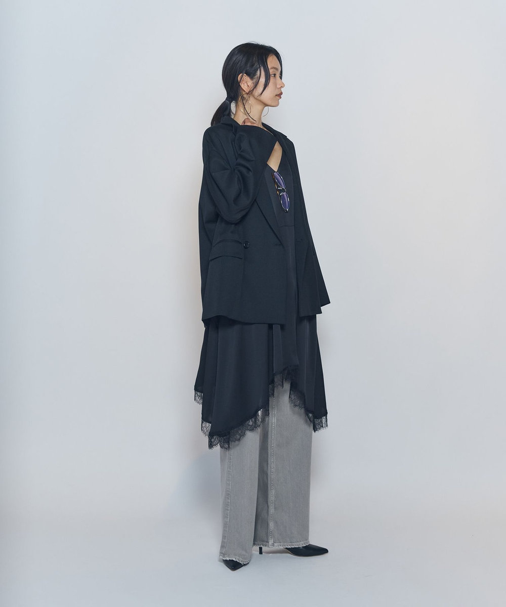 1er Arrondissement ウールリラックスジャケット ブラック