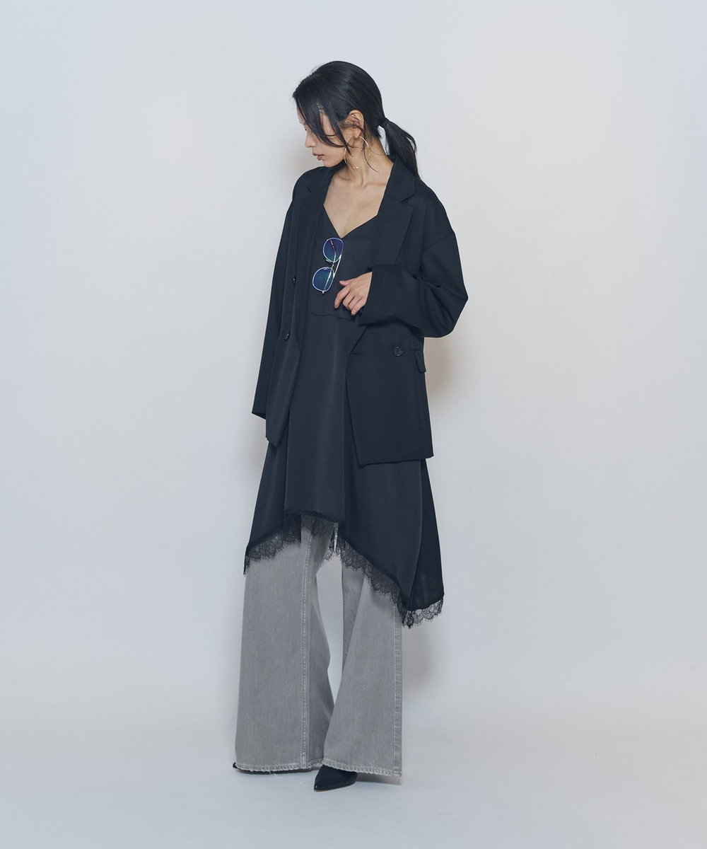 1er Arrondissement ウールリラックスジャケット ブラック