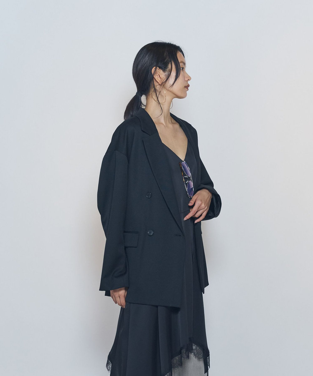 1er Arrondissement ウールリラックスジャケット ブラック