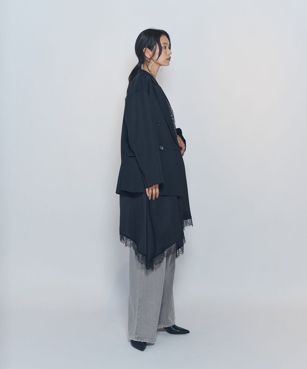 1er Arrondissement ウールリラックスジャケット ブラック