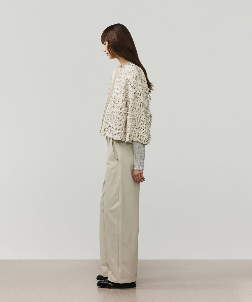 DÉPAREILLÉ CHECK TWEED JACKET / チェックツィードジャケット ベージュ