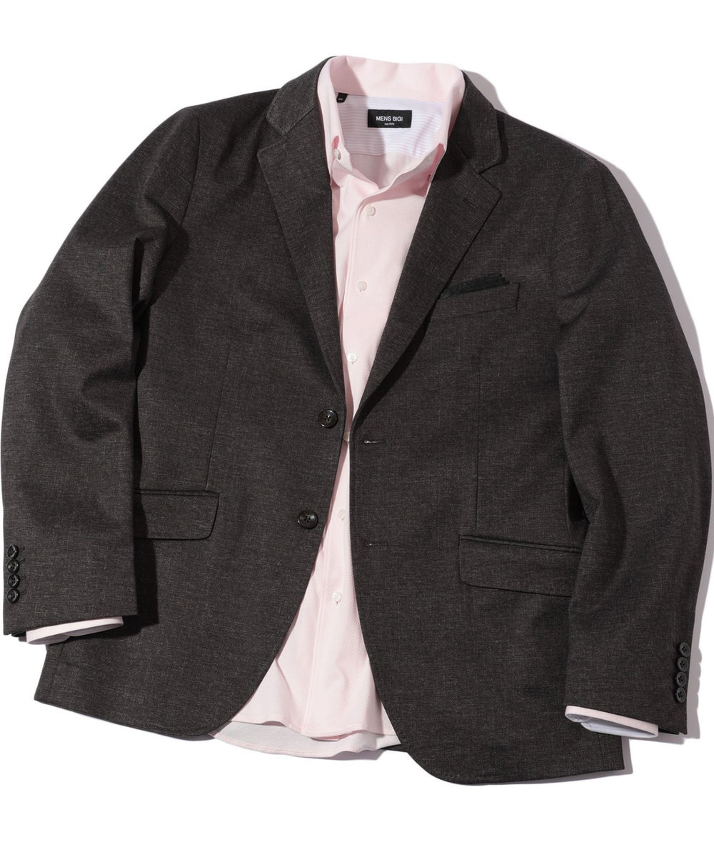 MEN'S BIGI 【ACTIVE TAILOR】エクストラTRジャージプリントテーラードジャケット＜セットアップ・スリーピース対応＞ ブラウン