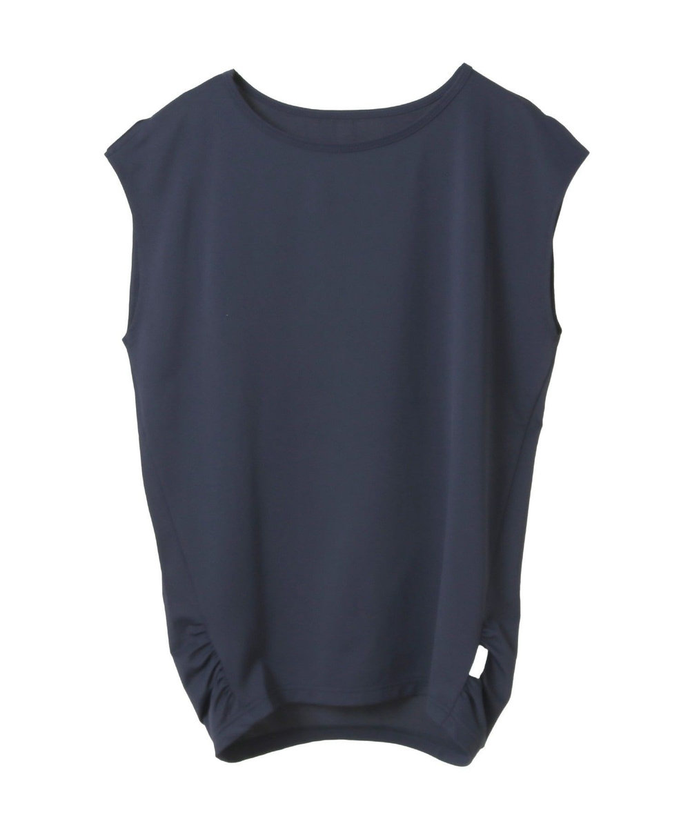 Julier 【定番】Ecocoベア天竺チュニック/エコ・UVカット・吸汗速乾・ハイストレッチ・ホットヨガ対応・ラッシュガード ネイビー
