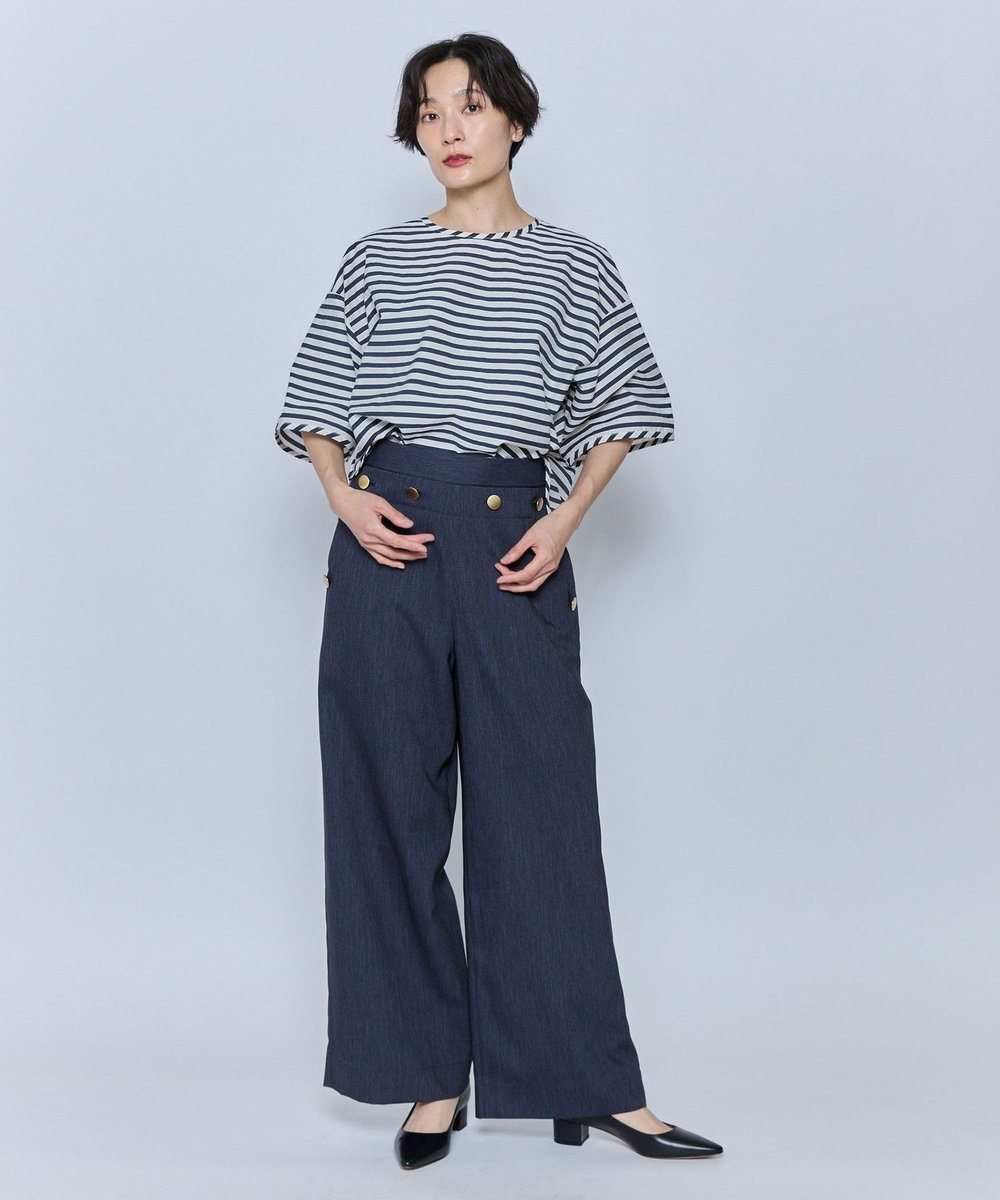 feerique feerique テクニカルデニムパンツ ネイビー