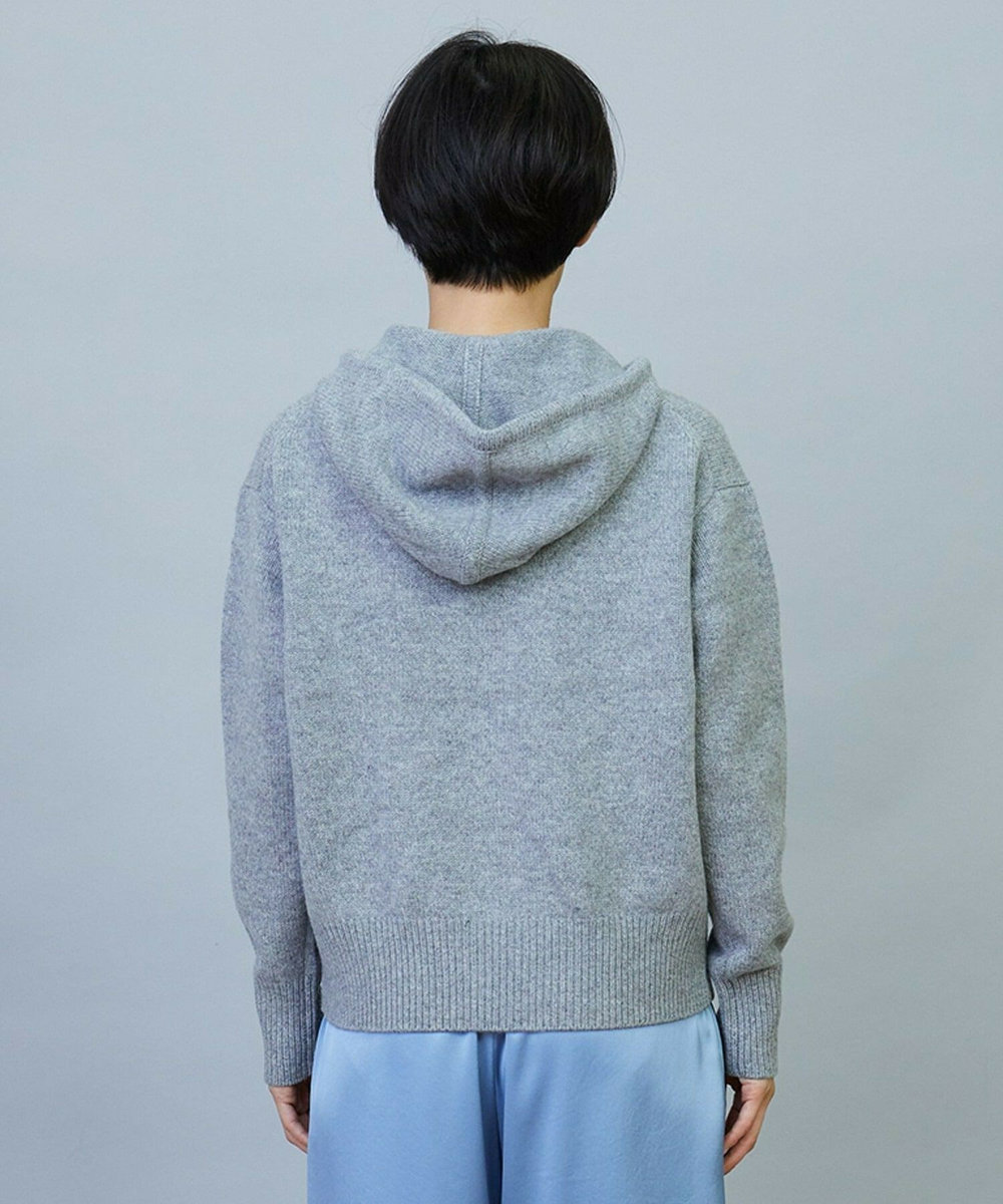 MOGA ANNUAL×MOGA　ウールカシミヤニットパーカー グレー