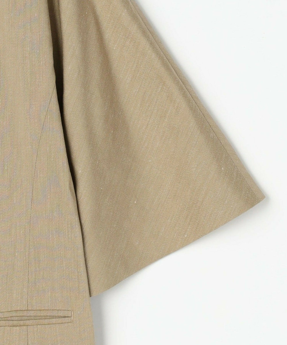 L'EQUIPE COUTURIER ファインリネンクロスジャケット モカ