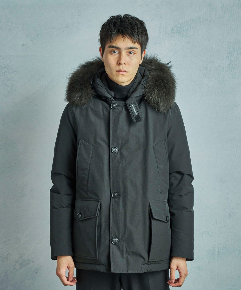 MEN'S BIGI 【WOOLRICH/ウールリッチ】別注アークティックパーカ ブラック
