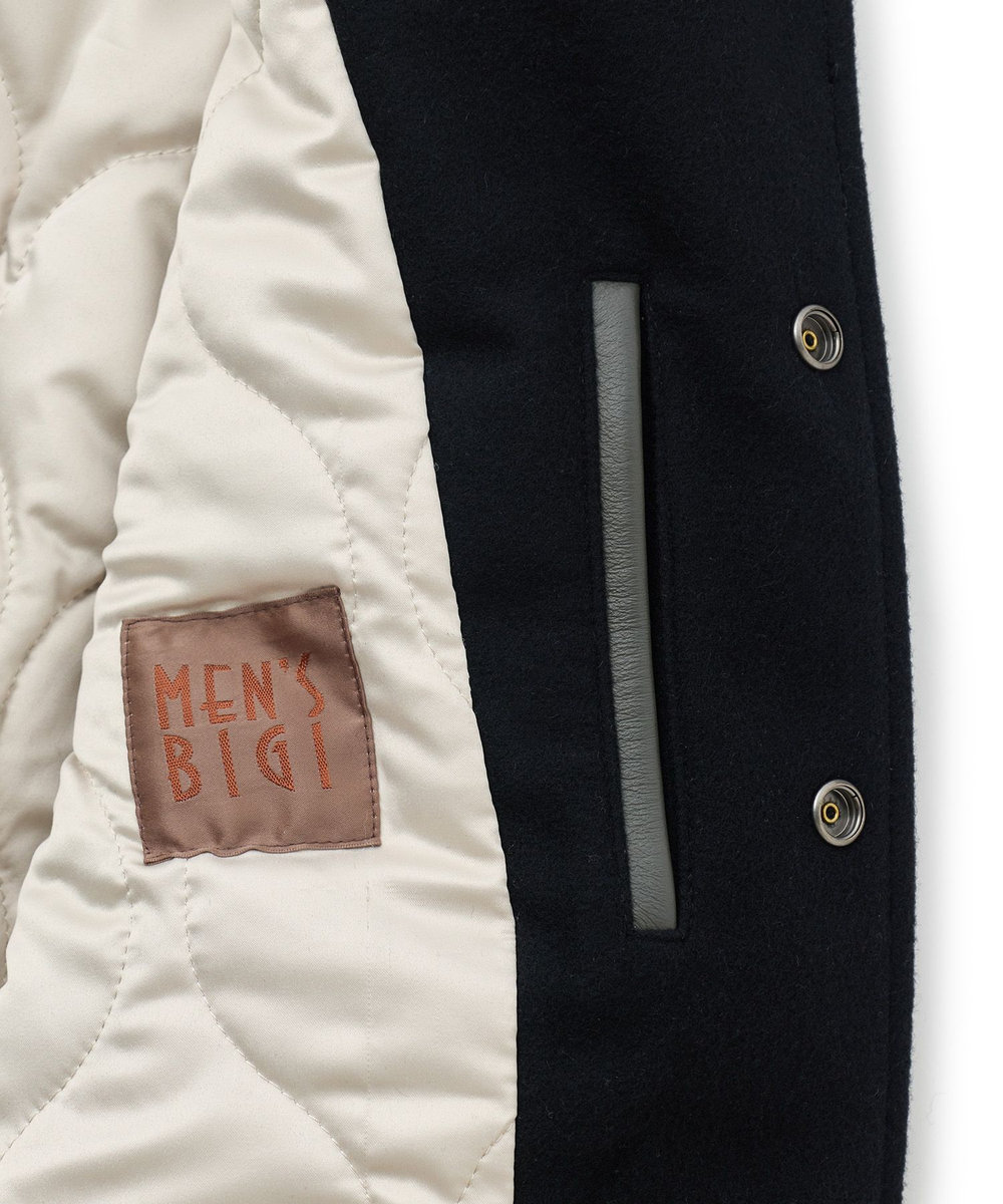 MEN'S BIGI 1985 MODEL Super 140's STADIUM JUMPER ブラック
