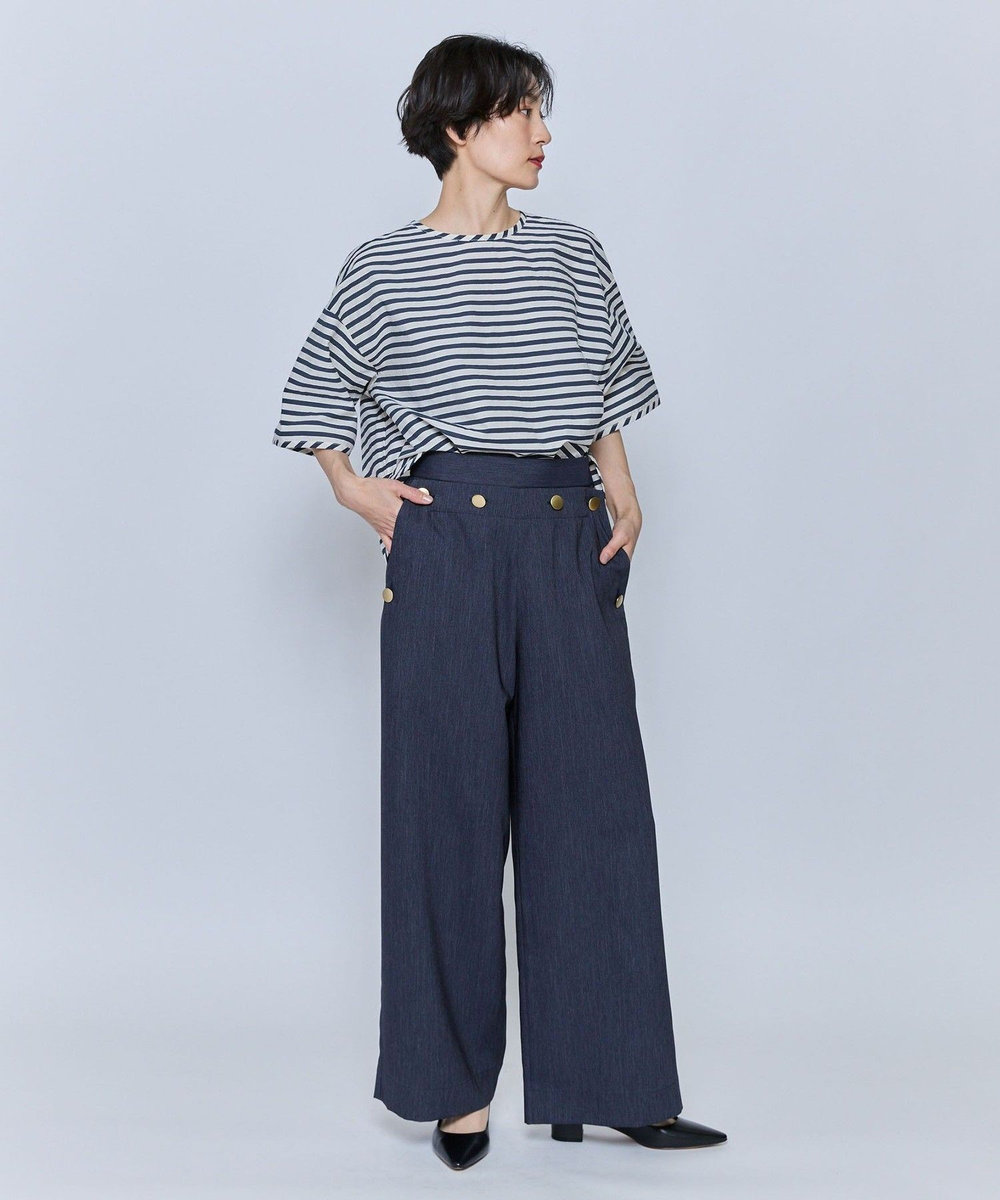 feerique feerique テクニカルデニムパンツ ネイビー