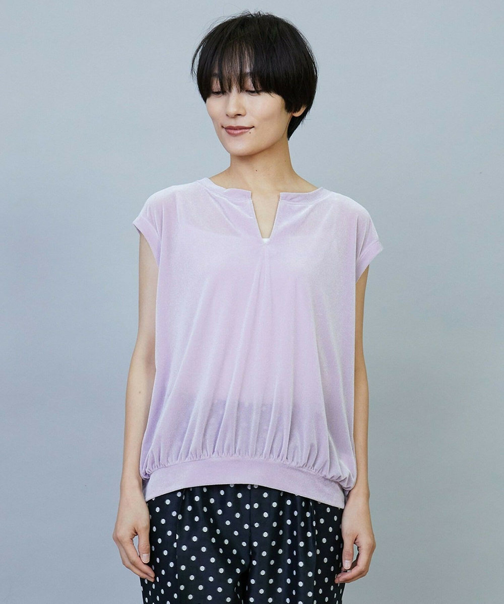 MOGA シアーベロアトップス ピンク