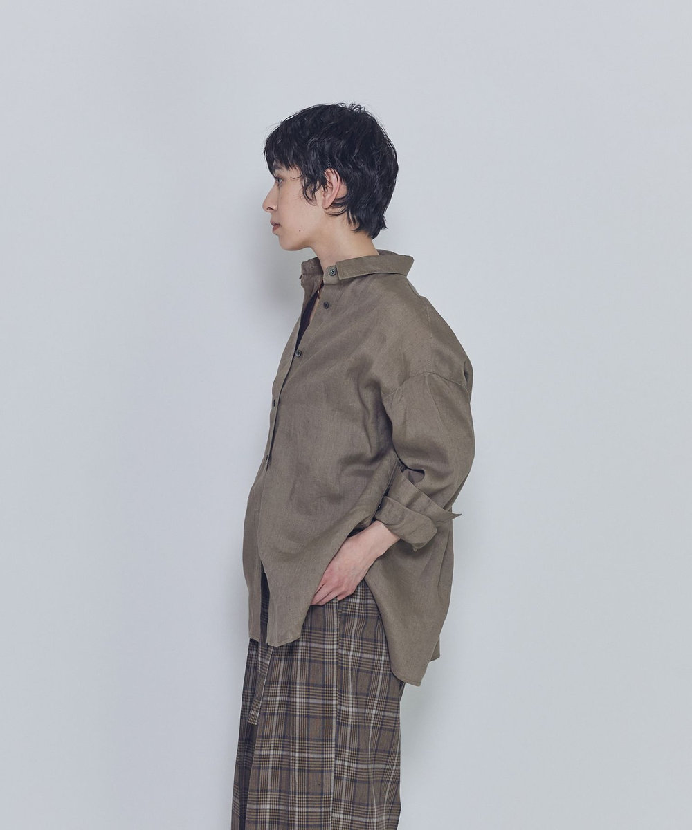 1er Arrondissement 【リニューアル】ウォッシュリネンシャツ ベージュ