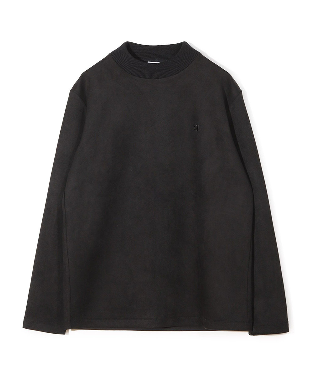 MEN'S BIGI 【COLE HAAN/コール ハーン】別注スエードタッチモックネックロングTシャツ ブラック