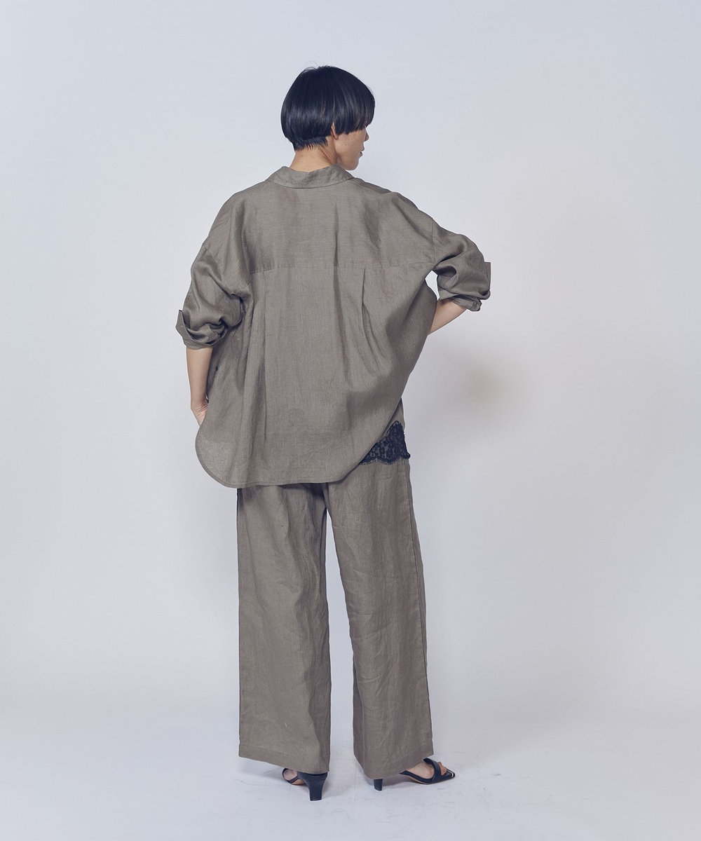 1er Arrondissement 【リニューアル】ウォッシュリネンシャツ ベージュ
