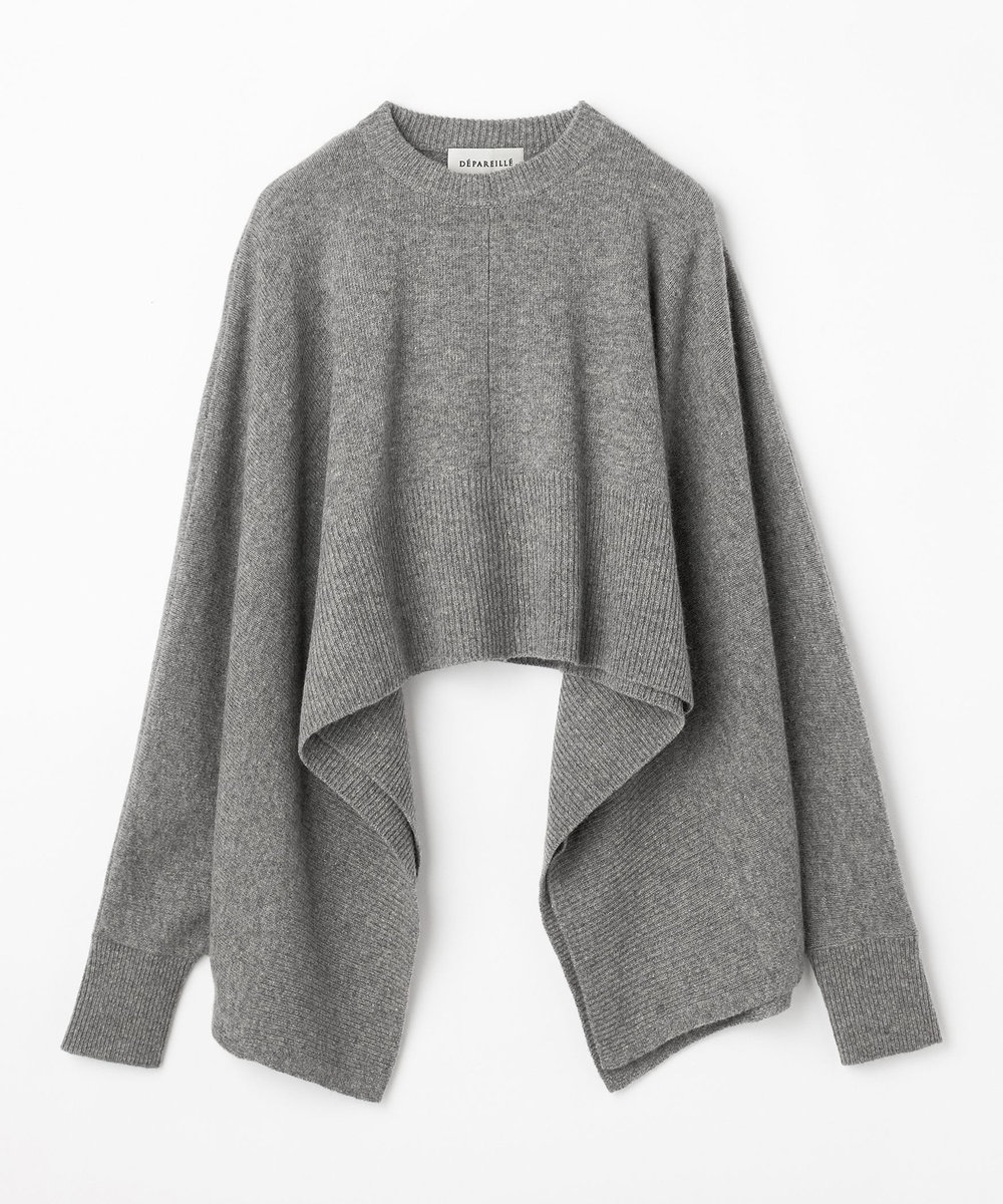 DÉPAREILLÉ HIGH GAUGE PONCHO / ハイゲージポンチョ グレー