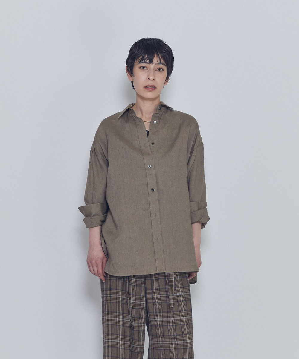 1er Arrondissement 【リニューアル】ウォッシュリネンシャツ ベージュ