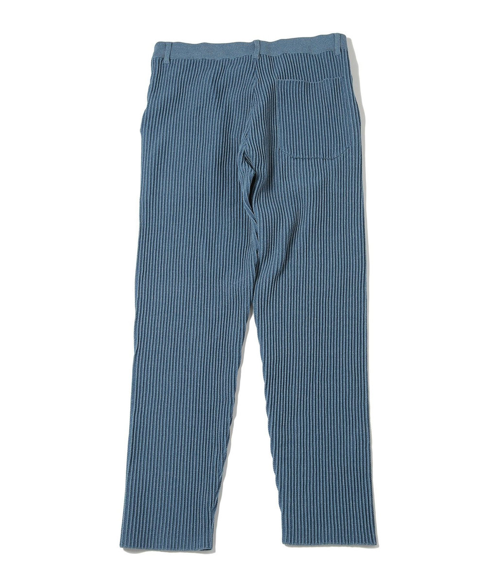 MEN'S BIGI たて畝ニットイージーパンツ ブルー