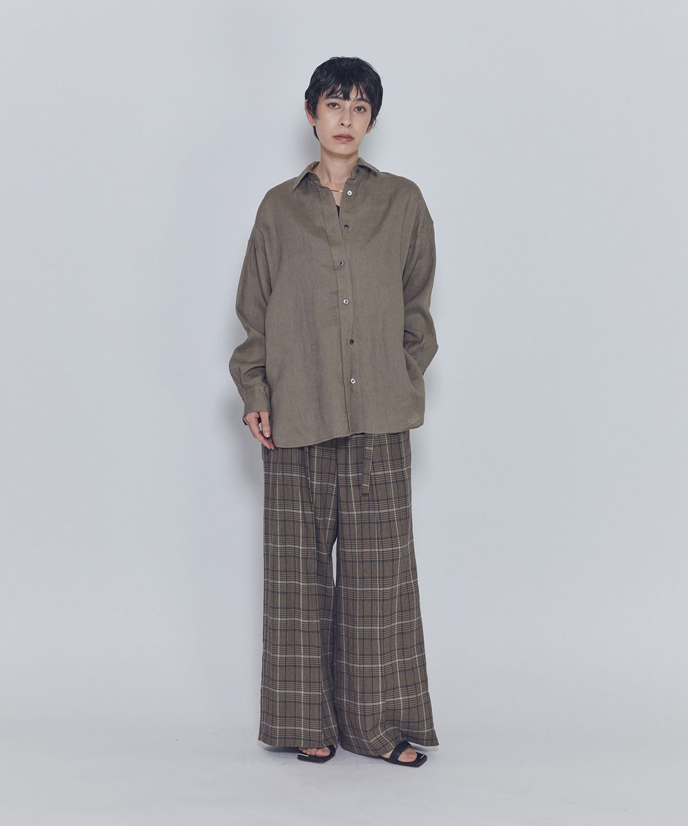 1er Arrondissement 【リニューアル】ウォッシュリネンシャツ ベージュ