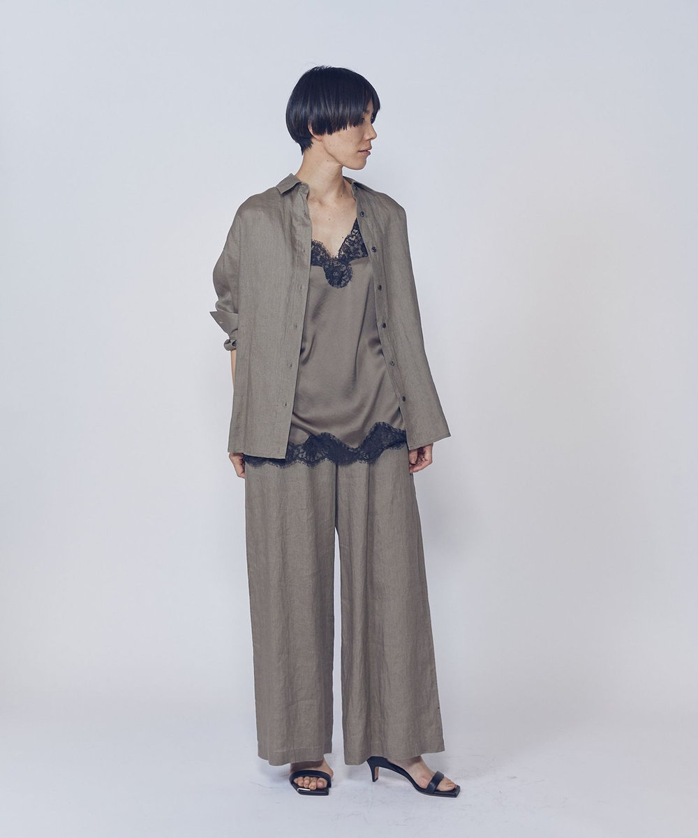 1er Arrondissement 【リニューアル】ウォッシュリネンシャツ ベージュ