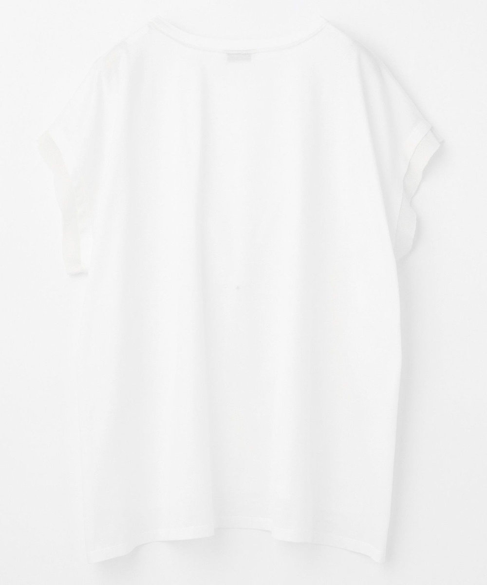 MOGA Lサイズ（大きいサイズ） 【大きいサイズ】60/2天竺メッシュレイヤードクルーネックTシャツ オフホワイト