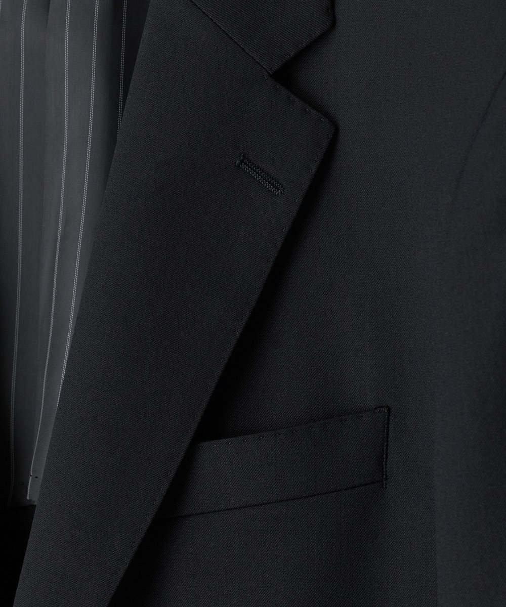 MEN'S BIGI ウールブレンド ブラックフォーマルスーツ＜ストレッチ＞ ブラック